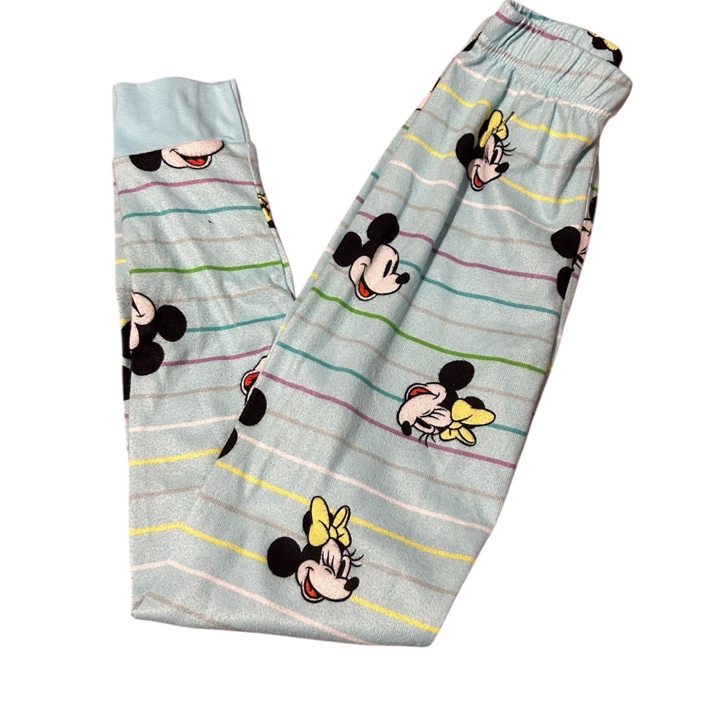 Disney Mickey Mouse Kids Pajamas - Blue and White Size 10 - Picture 2 of 3